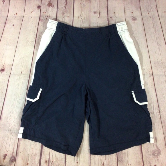 Nike Other - Nike Blue and White Cargo Pocket Board Shorts